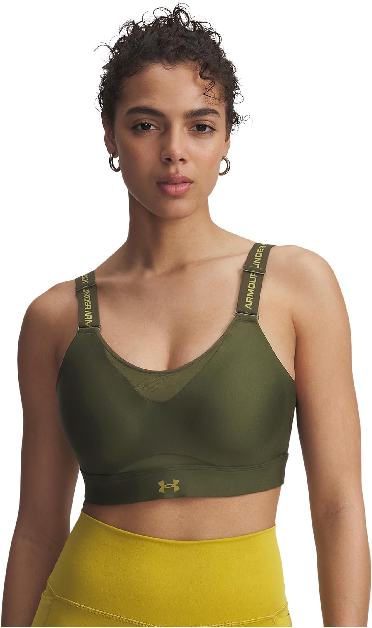 

Бюстгальтер Under Armour Infinity High Impact Sports Bra, цвет Expedition Green/Canteen Green