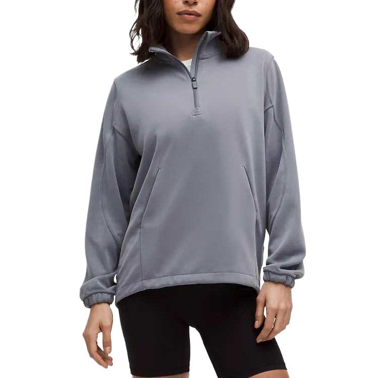 

Свитшот Softstreme женский Lululemon, sun серый/solar grey