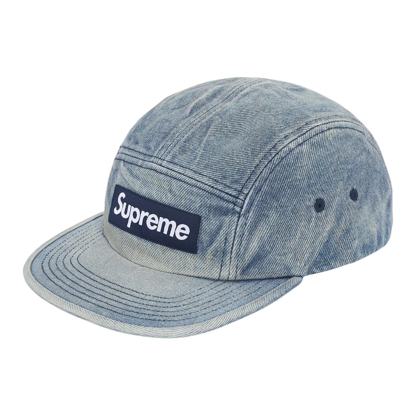 

Supreme Стираная чиносовая киперная кепка, Denim Blue