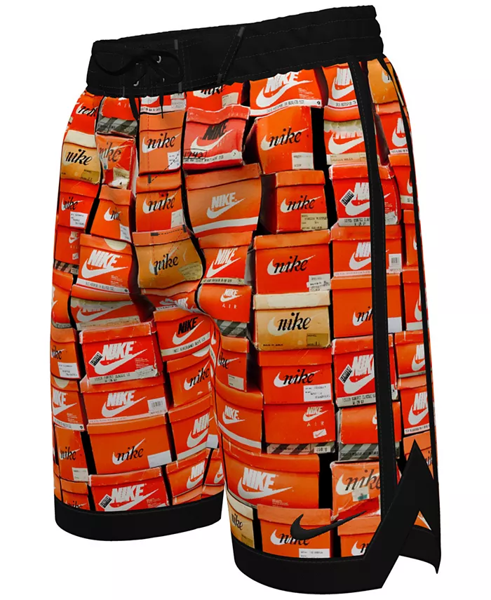

Плавки для мальчиков Big Boys Stacked Fade Away Nike, оранжевый