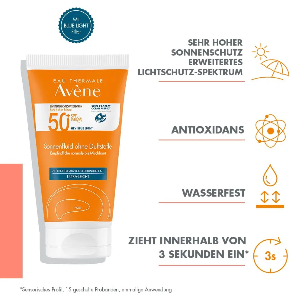 Солнцезащитный флюид AVENE SPF 50+ без отдушек Avene — фото 2