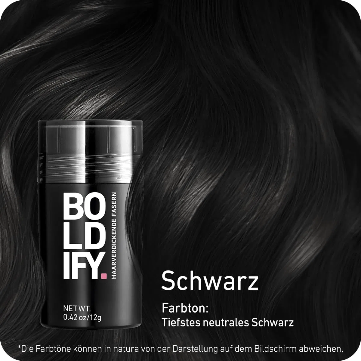 Пудра-загуститель для волос BOLDIFY, 12 г Boldify, Black — фото 4