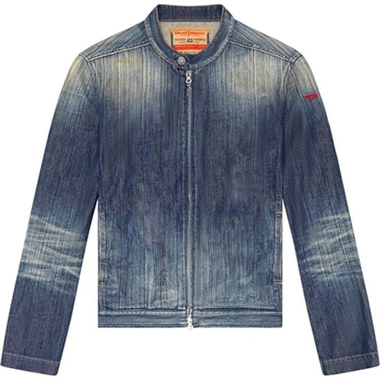 DIESEL Куртка джинсовая на молнии, Blue — фото 3