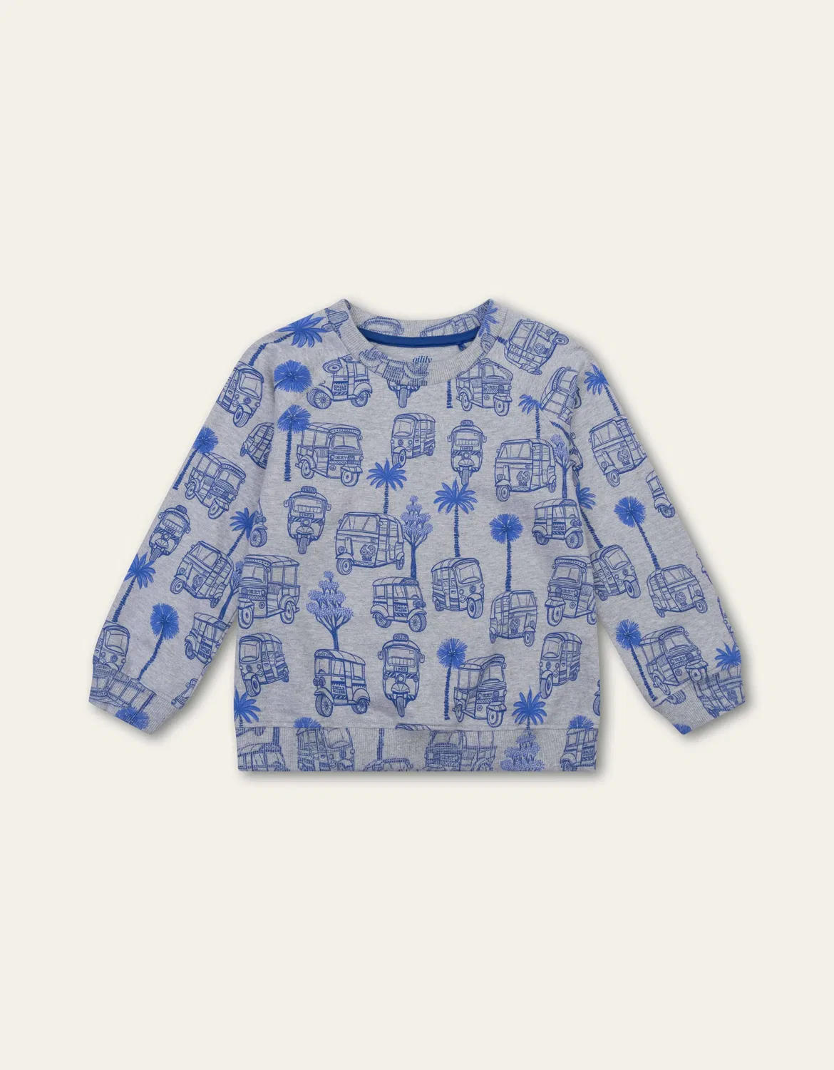 Капуzenpullover с принтом, Oilily, серый