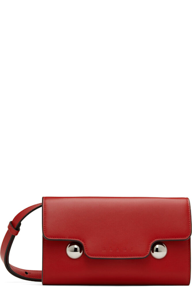 

Сумка Trunkaroo из красной кожи Marni