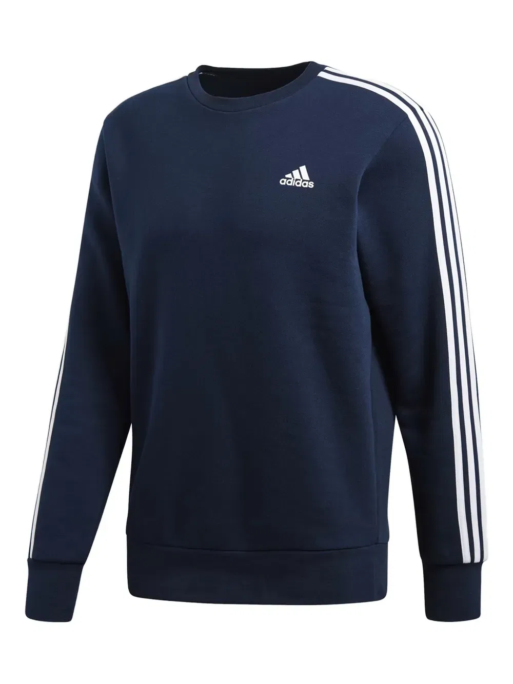 Толстовка с круглым вырезом и тремя полосками Adidas, синий