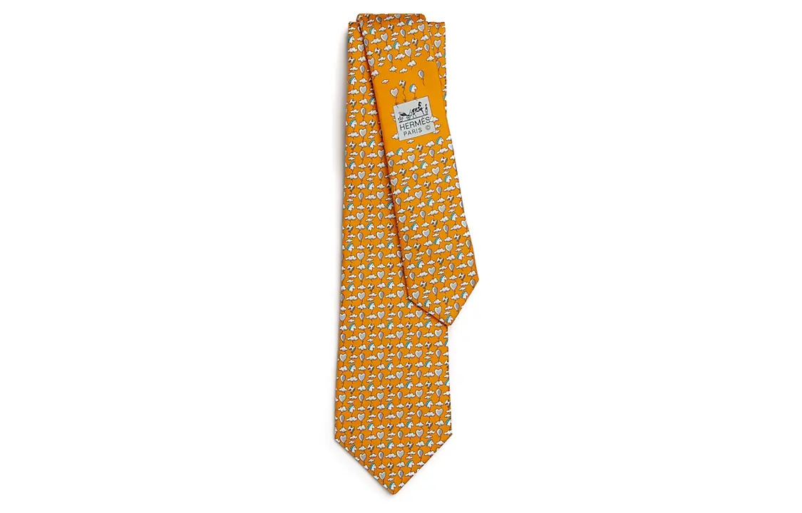 

HERMES Мужской галстук, Orange
