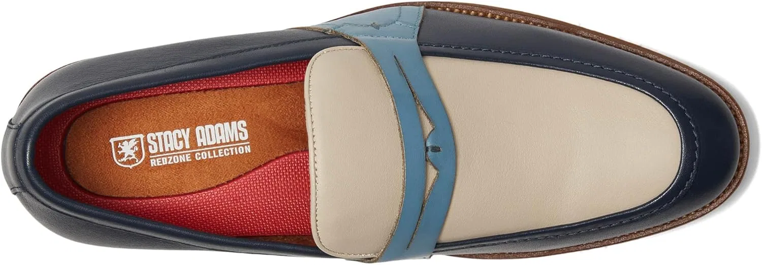 Туфли Stacy Adams Herren Prichard Penny Slip on Slipper, Navy Blue Multicoloured — фото 3