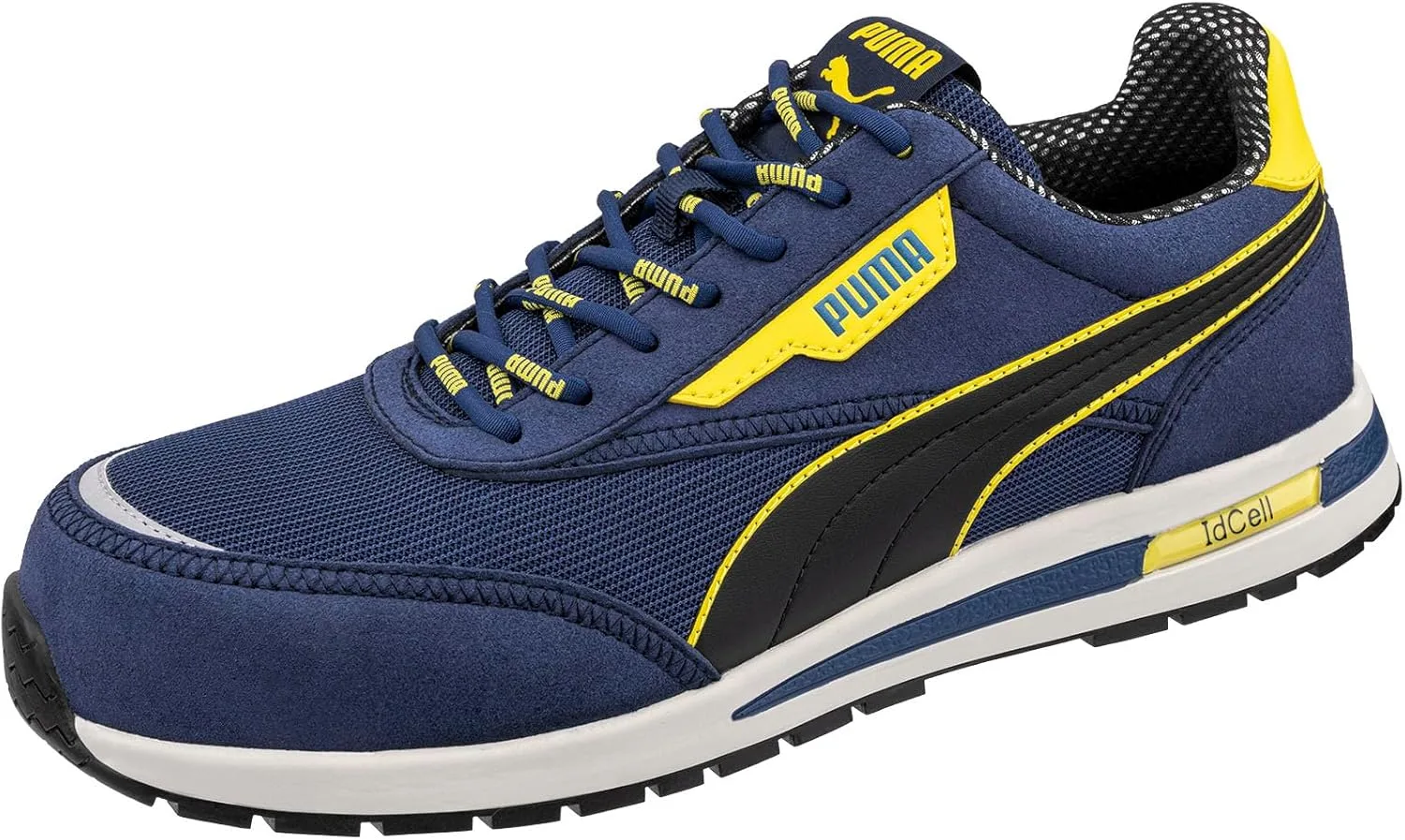 PUMA Safety Rider Blue Low SB E PS FO HRO SR Легкие ботинки с ремешком EH, унисекс, нескользящая подошва из стекловолокна без металлических предметов, синий
