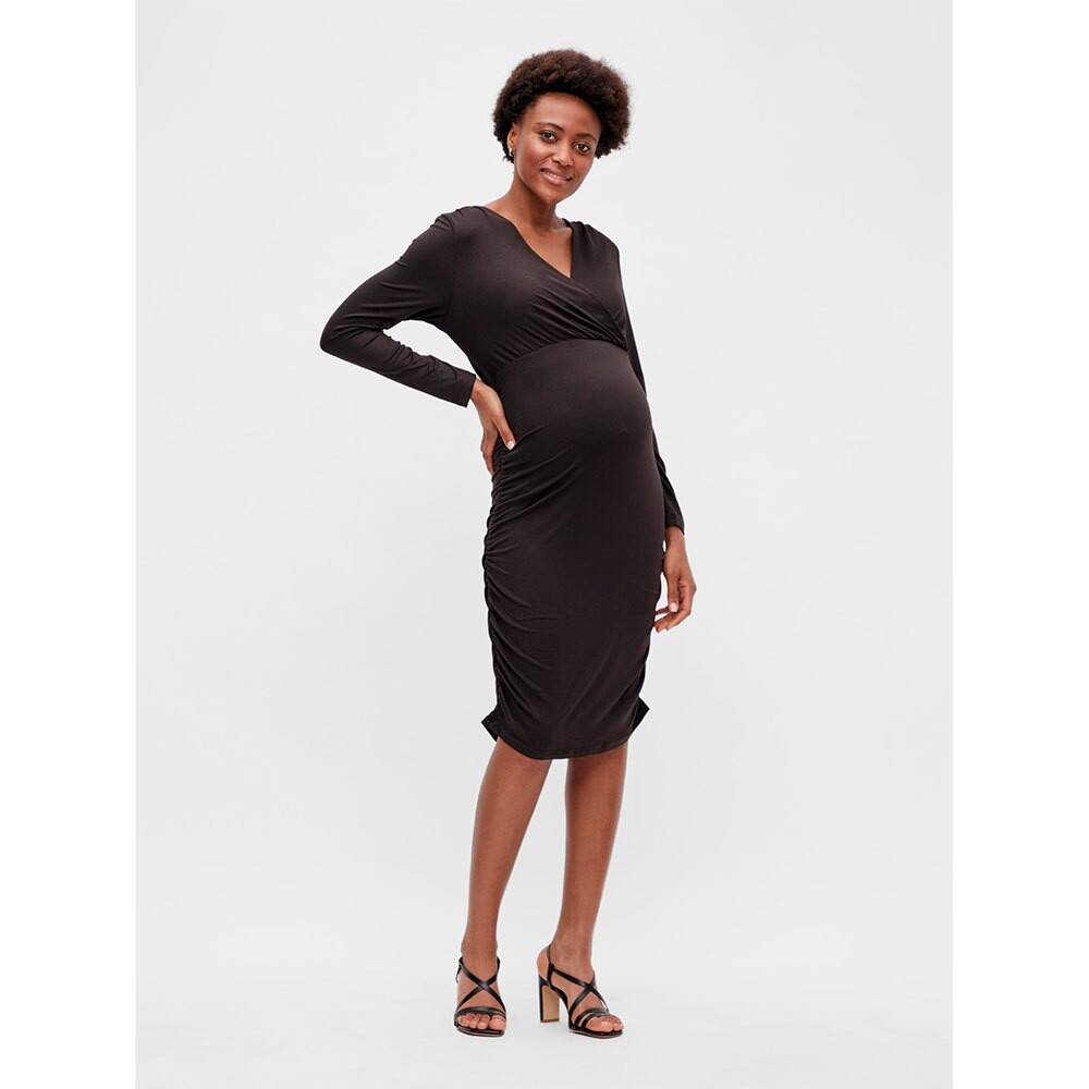 

Платье с длинным рукавом Mamalicious Pilar Tess ABK Maternity, черный