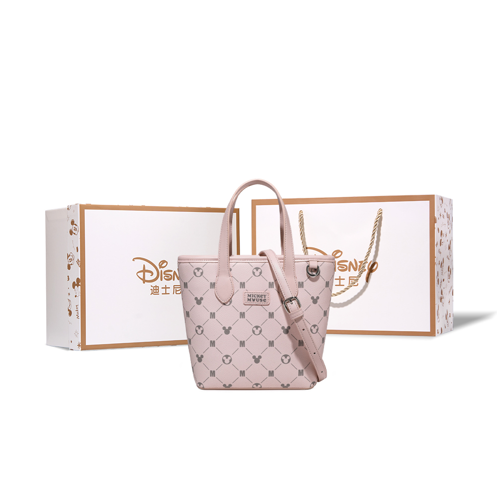 

Disney Микки Серия Полиуретановая сумка тоут Плечевая сумка Черезплечная сумка Женская розовая, Rouge Pink