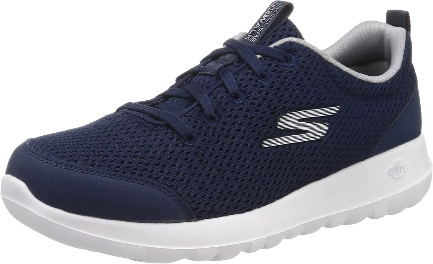 Мужские кроссовки Skechers Gowalk Max Otis-Athletic Air Mesh на шнуровке для ходьбы, Navy Grey