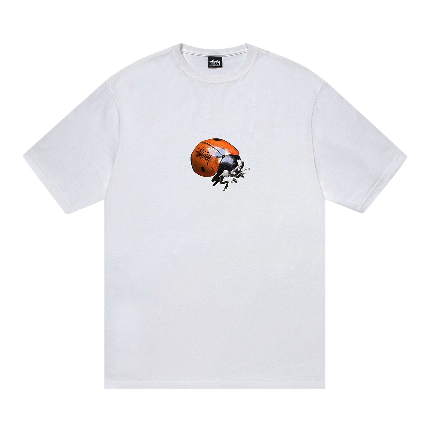 

Футболка Stussy Ladybug, белая, Белый, Футболка Stussy Ladybug, белая