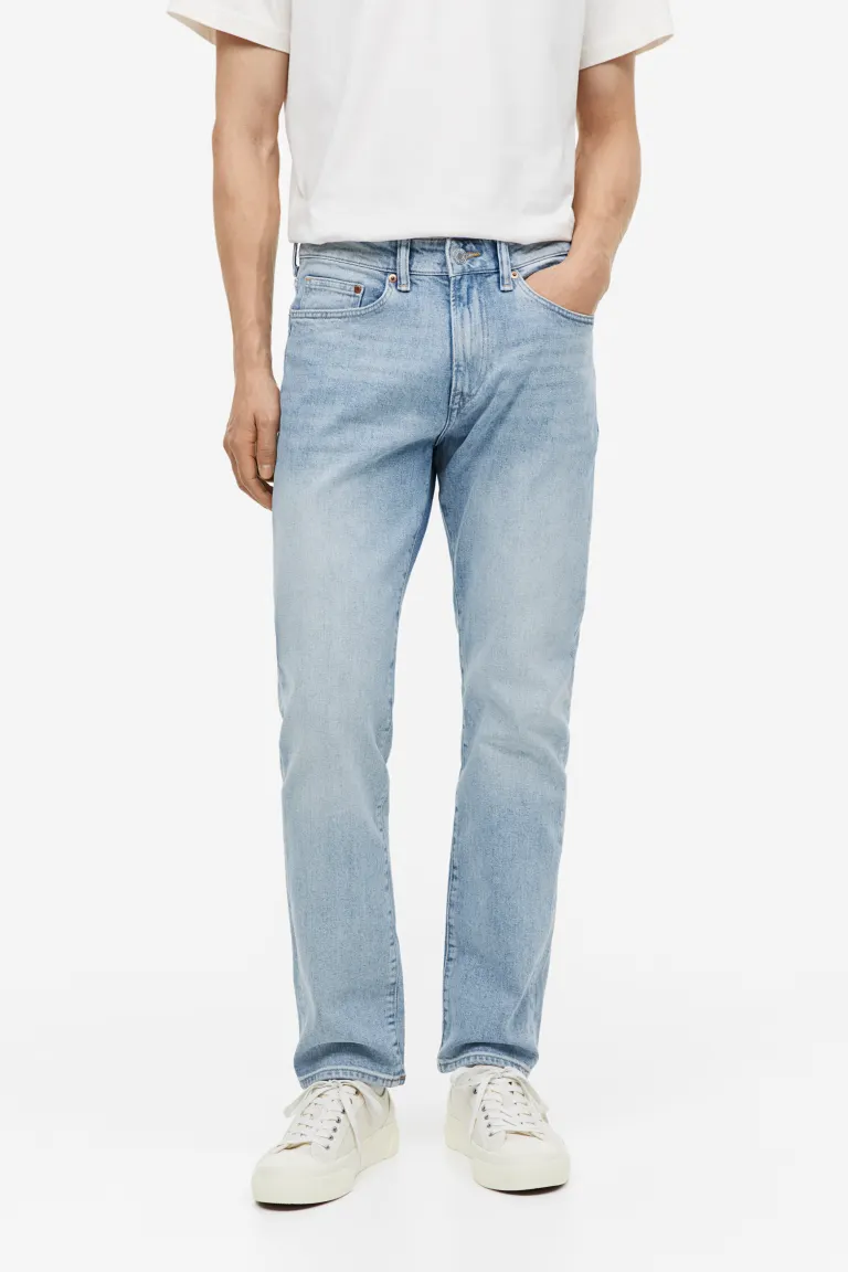 

Прямые джинсы стандартного кроя H&M, синий