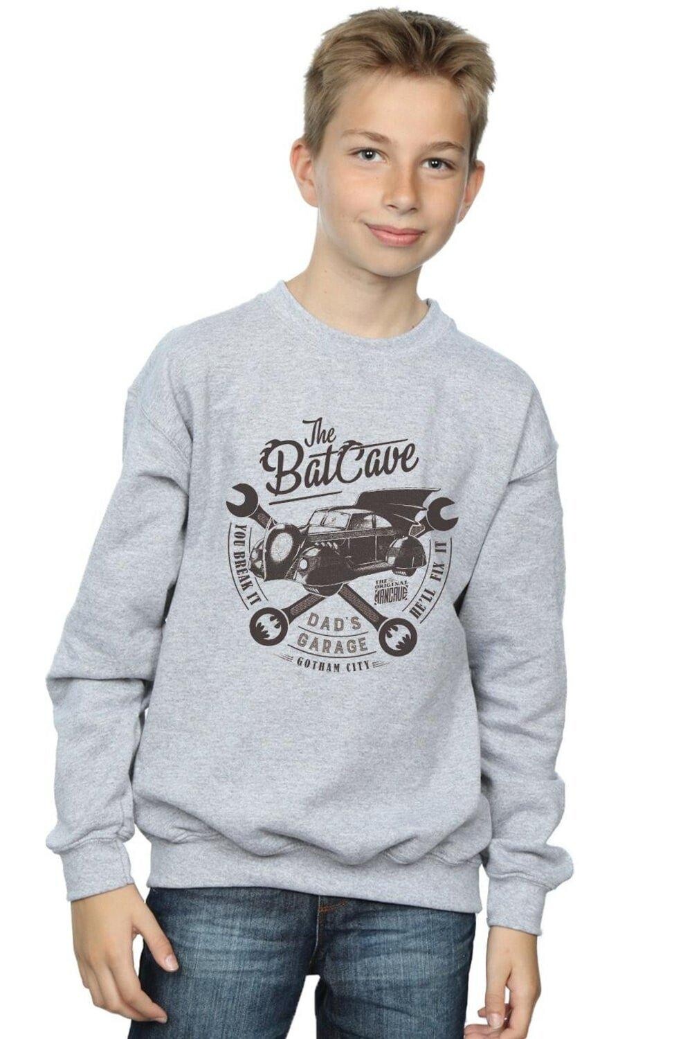 

Толстовка Batman Dad's Garage DC Comics, серый