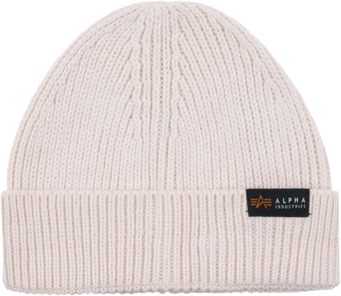 

ALPHA INDUSTRIES Мужская шапка-докерс Классическая шапка унисекс, Jet Stream White