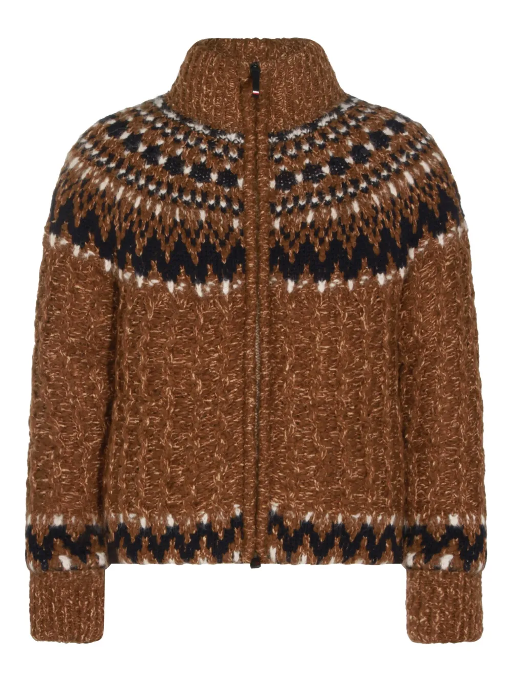 

Жакет с узором Moncler Grenoble, коричневый