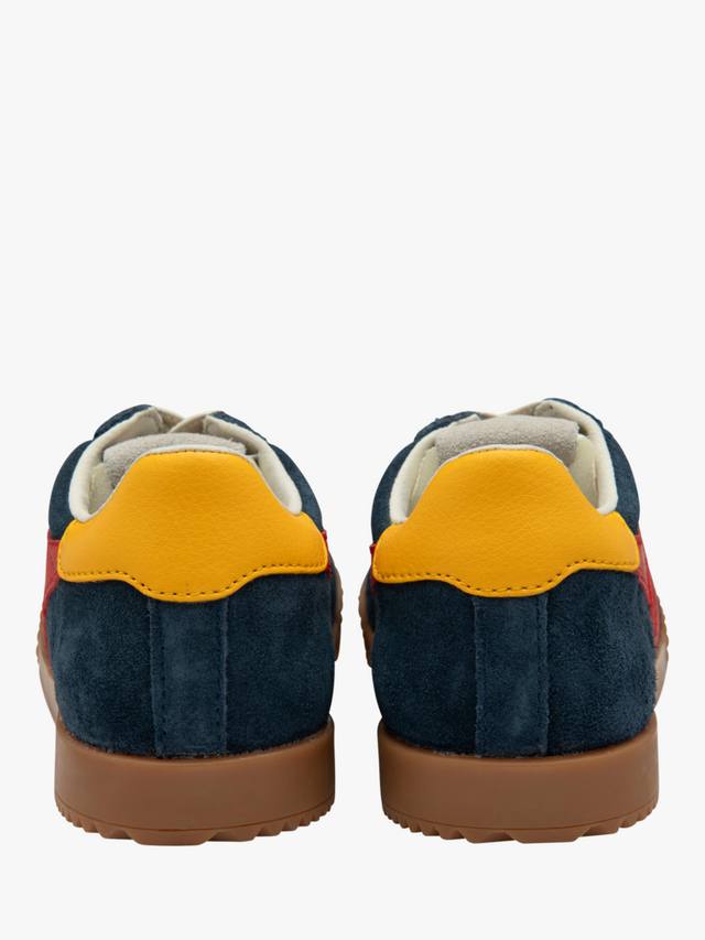Детские кроссовки Elan Low на шнуровке Gola, Navy/Red/Sun — фото 4