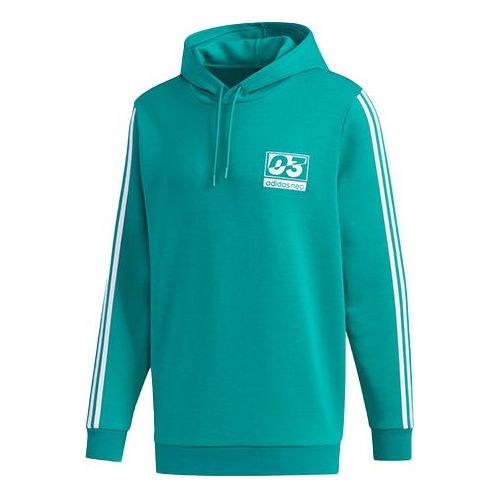 

Толстовка neo sports pullover hooded long sleeves green Adidas, зеленый