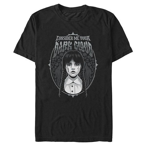 

Мужская футболка Wednesday your dark cloud Licensed Character