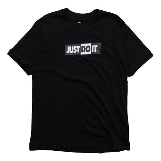 

Футболка Nike Sportswear Short Sleeve 'JDI Logo Black', черный