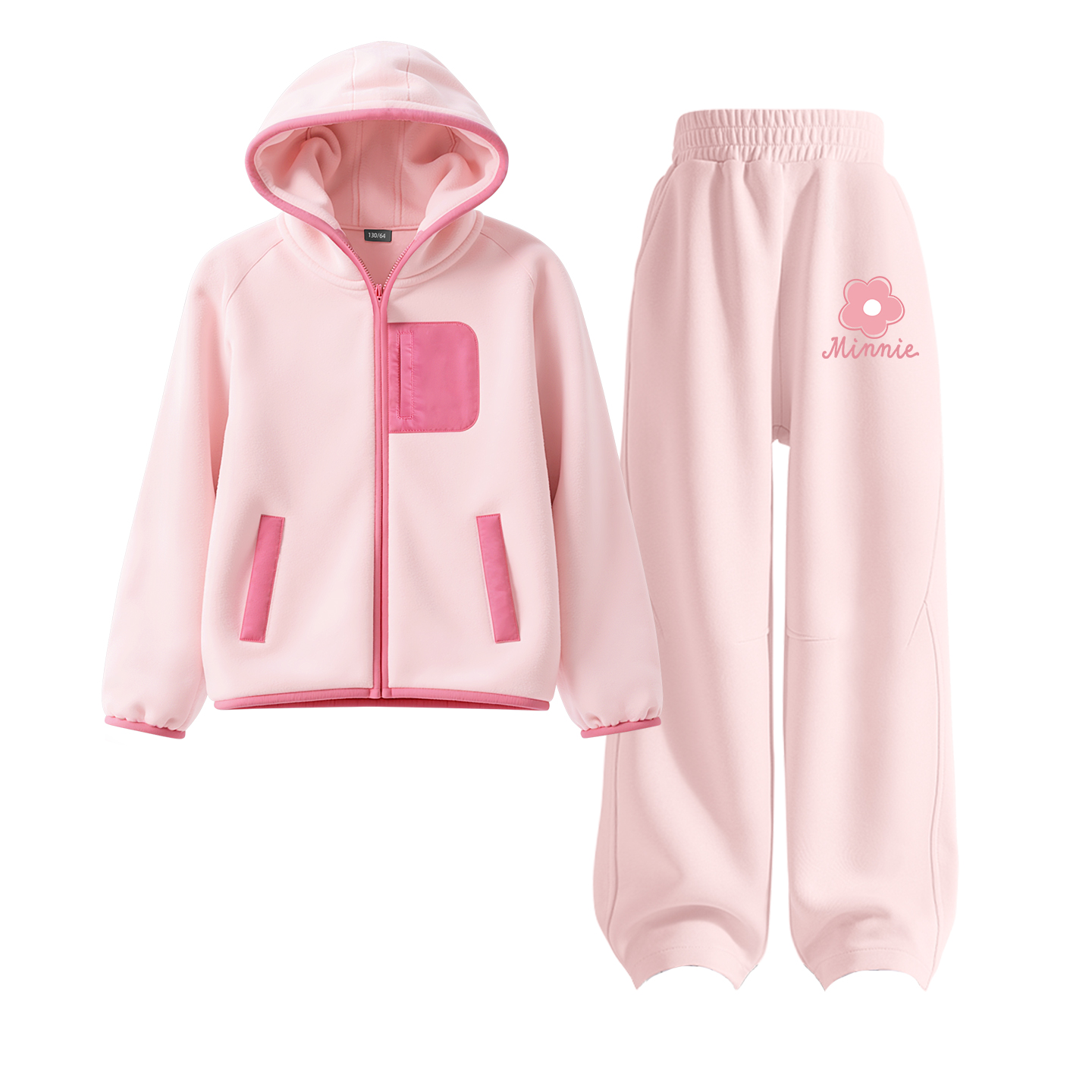 

Детская повседневная спортивная одежда Disney, персиковый