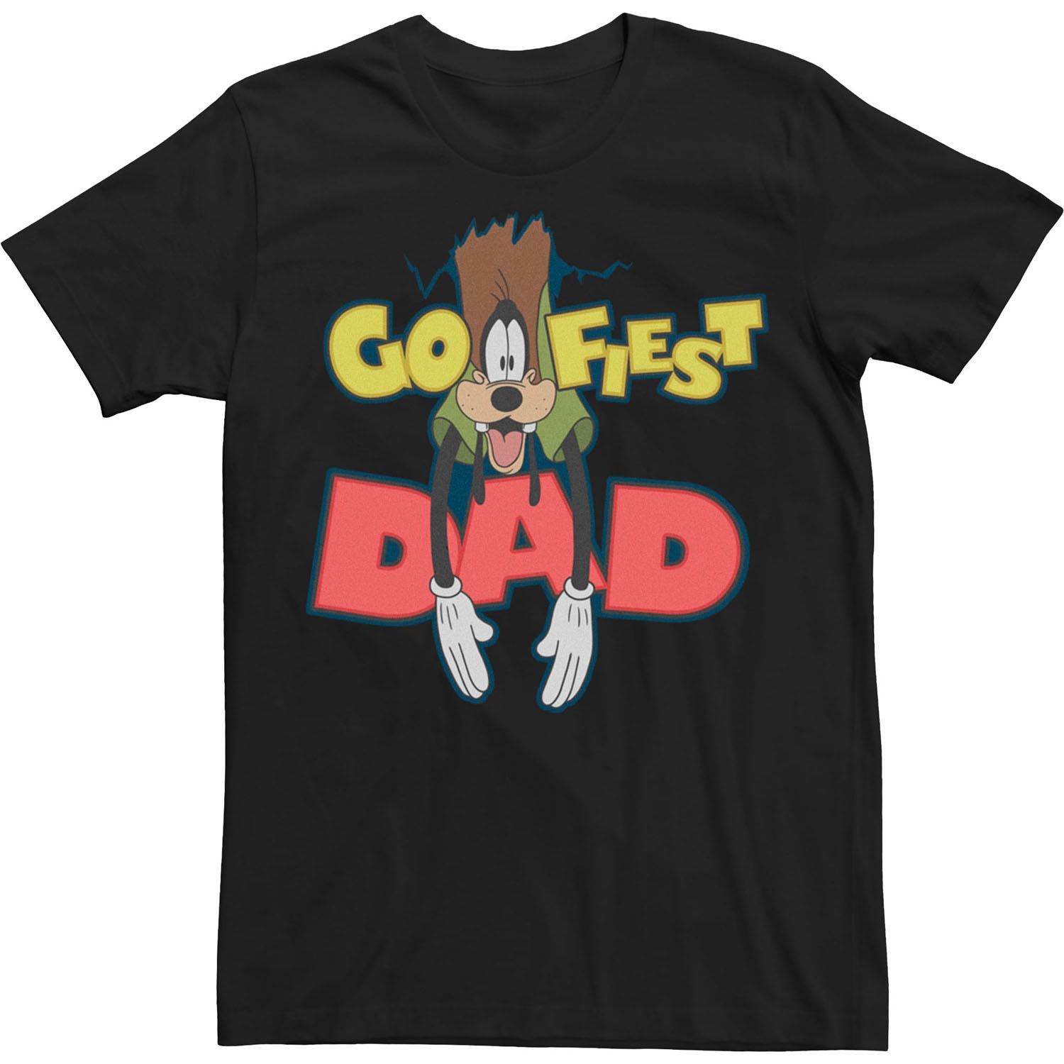 

Мужская футболка Disney A Goofy Movie Футболка Goofiest Dad, черная Licensed Character, черный