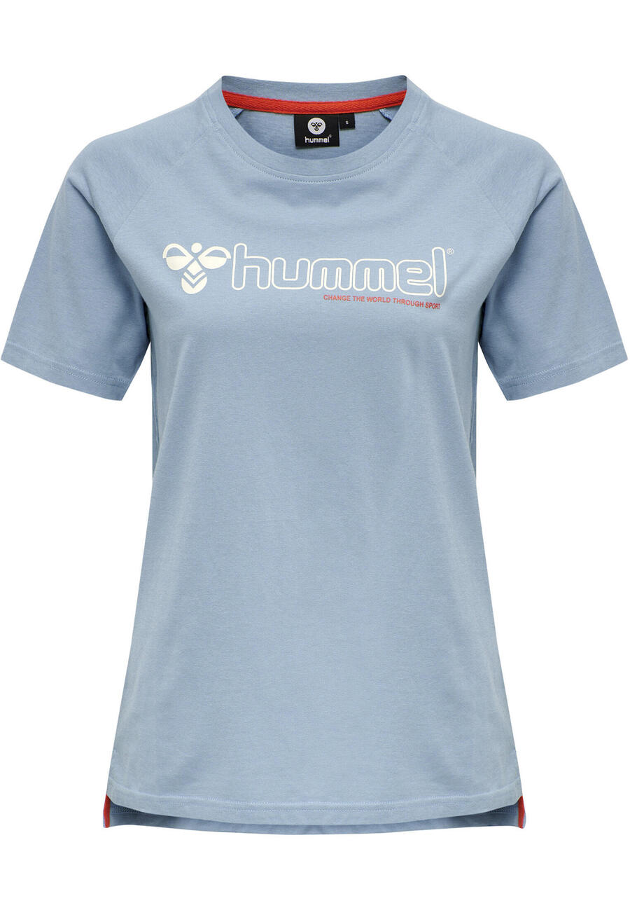 

HUMMEL Футболка HMLZENIA из хлопка и шерсти, женская, с принтом Шмель