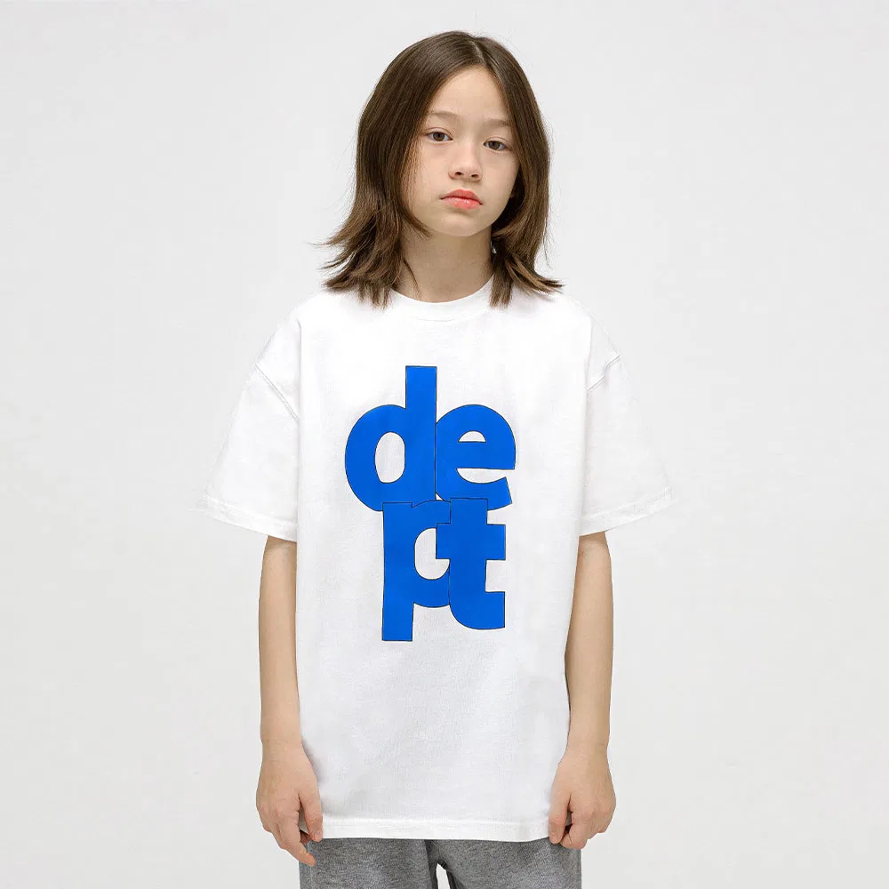 Детская белая футболка с графическим логотипом от Little Dept — фото 2
