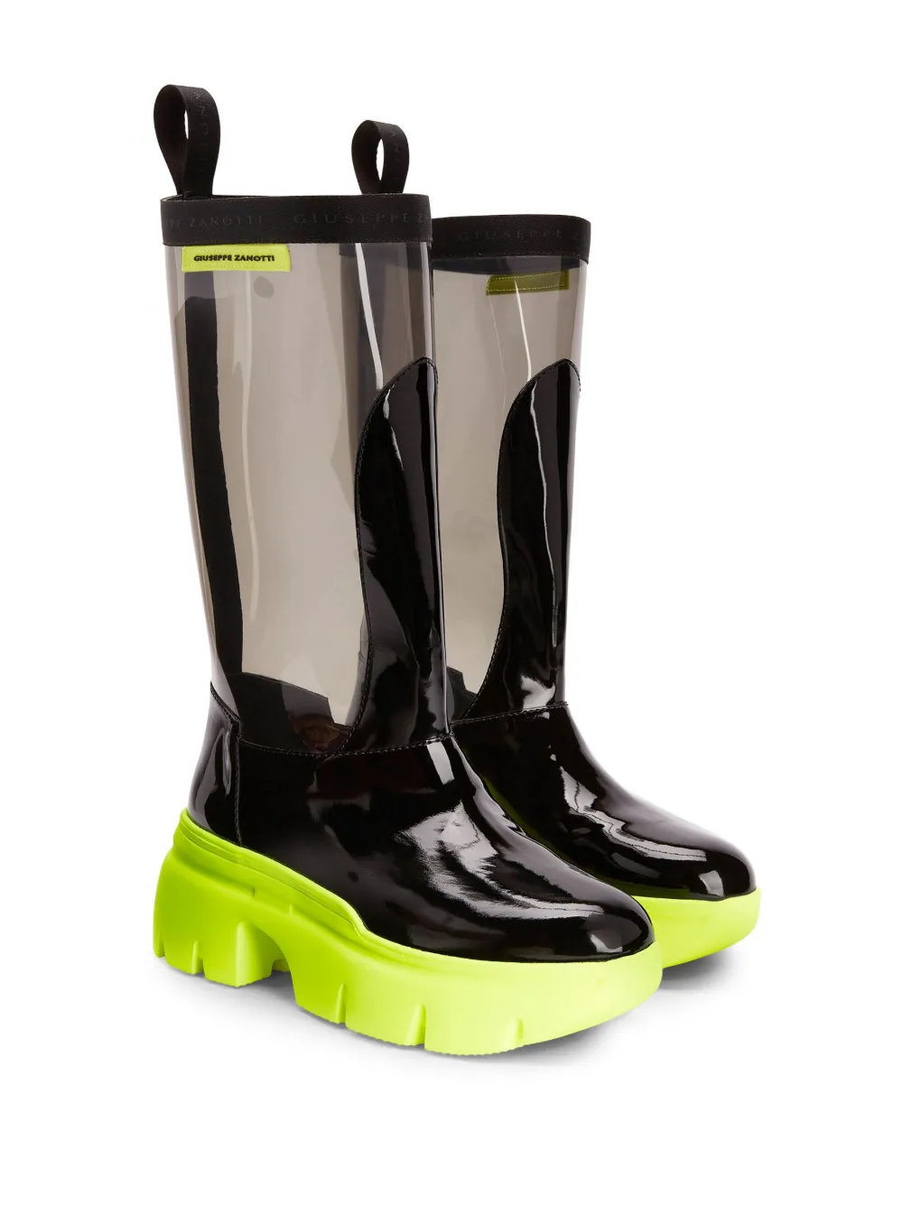 Резиновые сапоги Apocalypse 60 на платформе Giuseppe Zanotti, нейтральный — фото 2