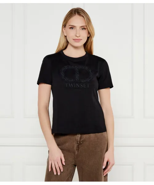 

Футболка Regular fit Twin-Set, черный