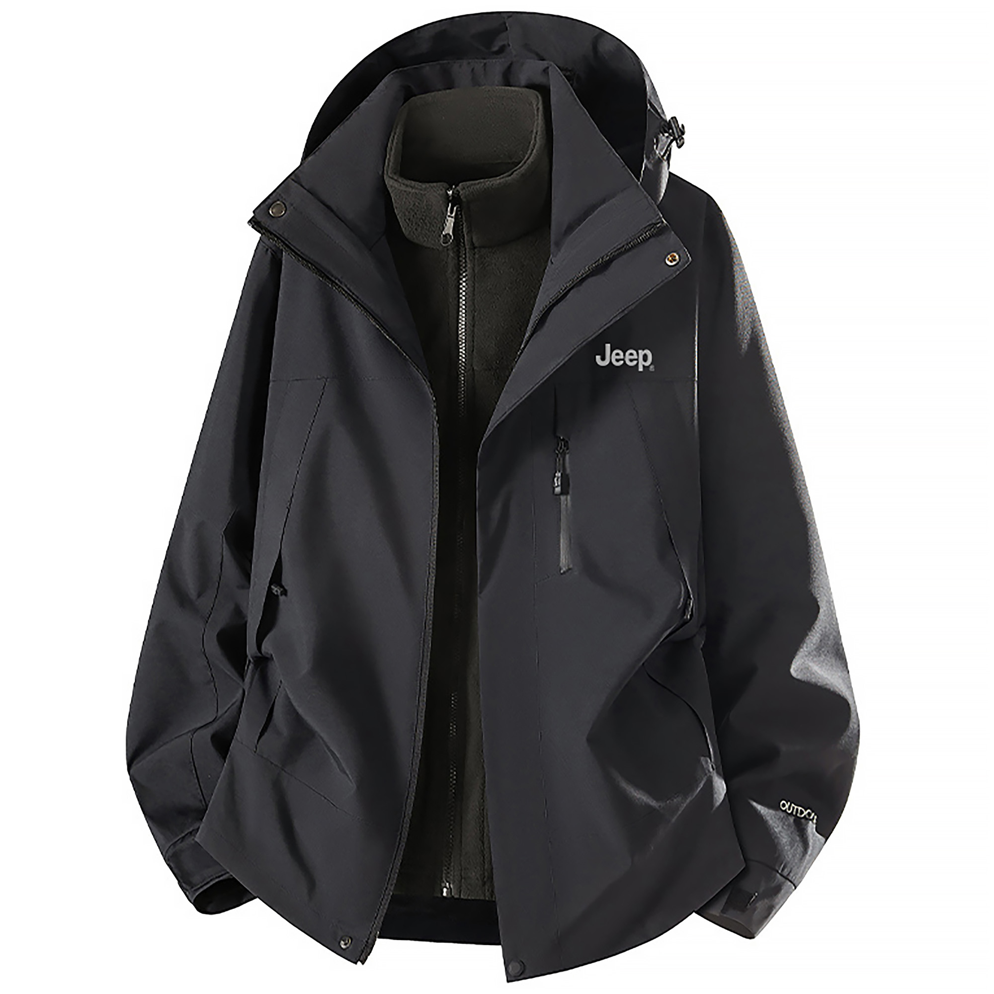 

Куртка Leisure Collection унисекс Jeep, premium черный[fleece liner+shell set/men's women's suggestion: size down one size]