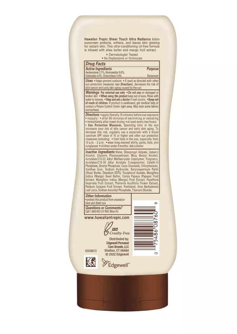 Hawaiian Tropic, Крем с солнцезащитным фильтром SPF 50, 236мл — фото 2