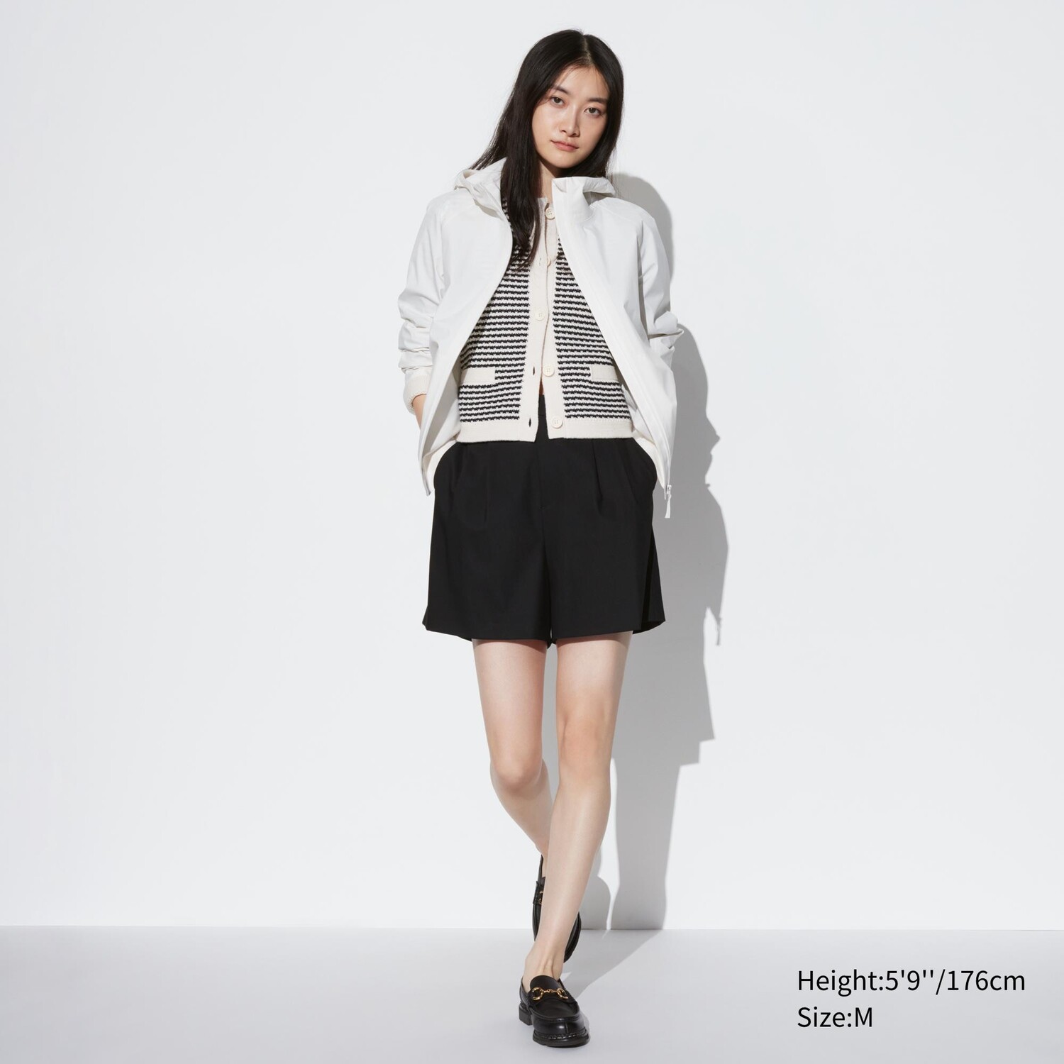 

Шорты плиссированные Uniqlo, черный