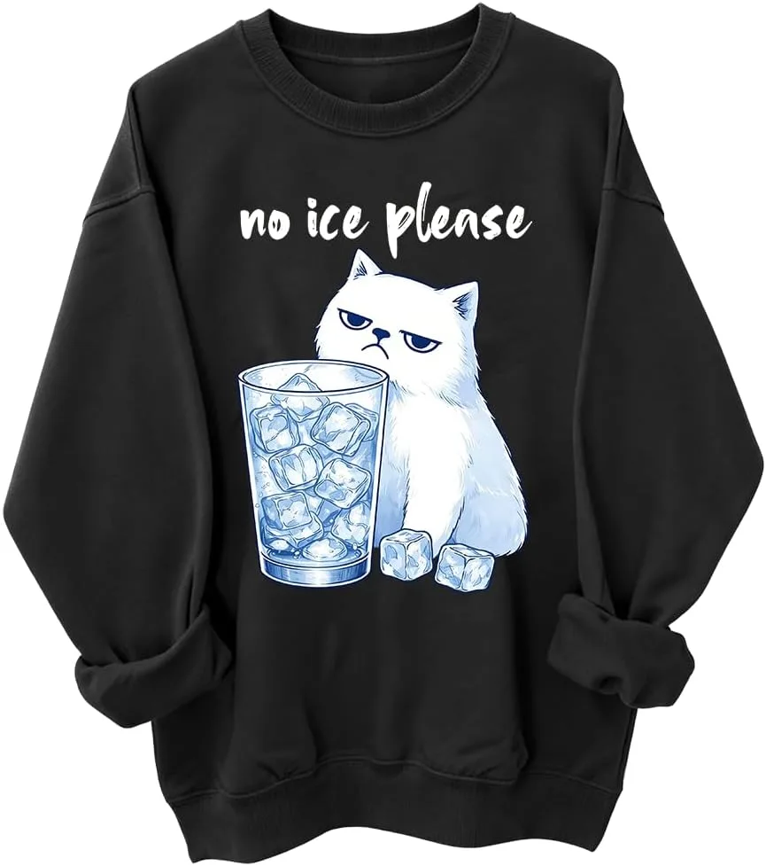 

Толстовка с принтом No Ice Please Cat woati