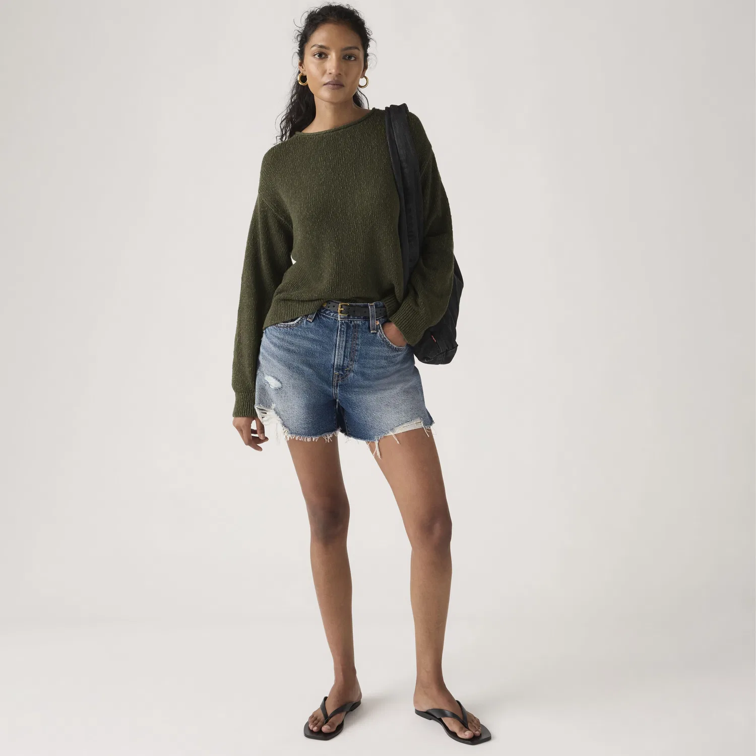 Женские шорты Ribcage Levi's, Dark Wash