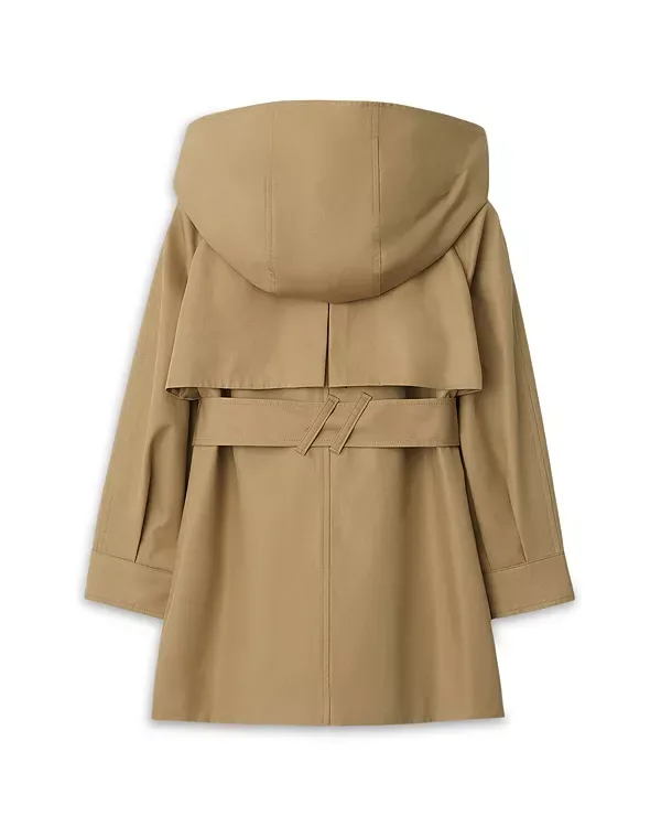 Плащ с капюшоном - для маленьких детей, для детей постарше Burberry, Sand — фото 3