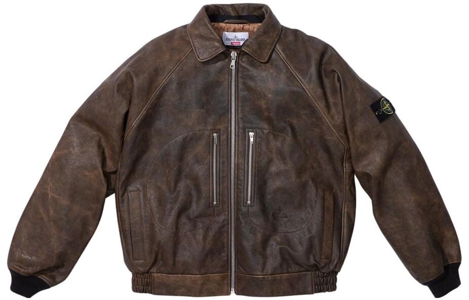 Stone Island X STONE ISLAND FW23 Совместная куртка унисекс Supreme, черный — фото 3