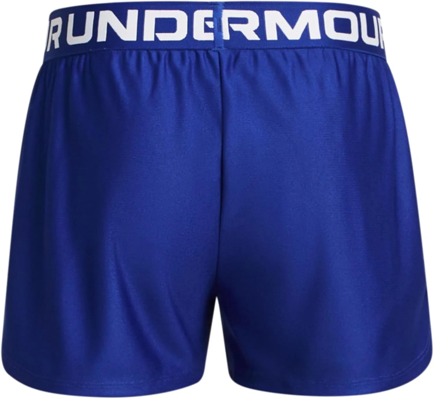 Шорты Under Armour Girls Play Up Solid Shorts, (401) Royal//White — фото 2