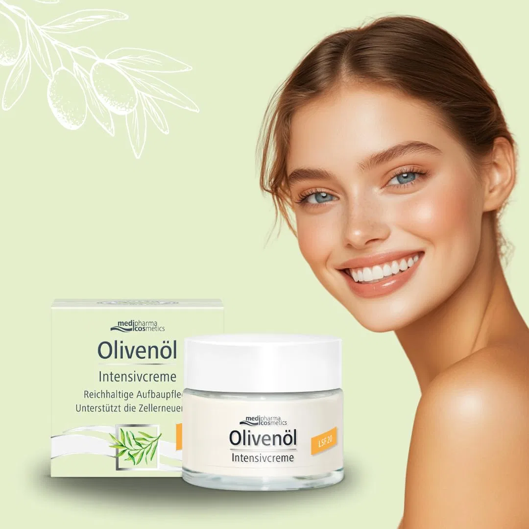 Интенсивный крем для лица с оливковым маслом SPF 20 от Medipharma Cosmetics Medipharma Cosmetics