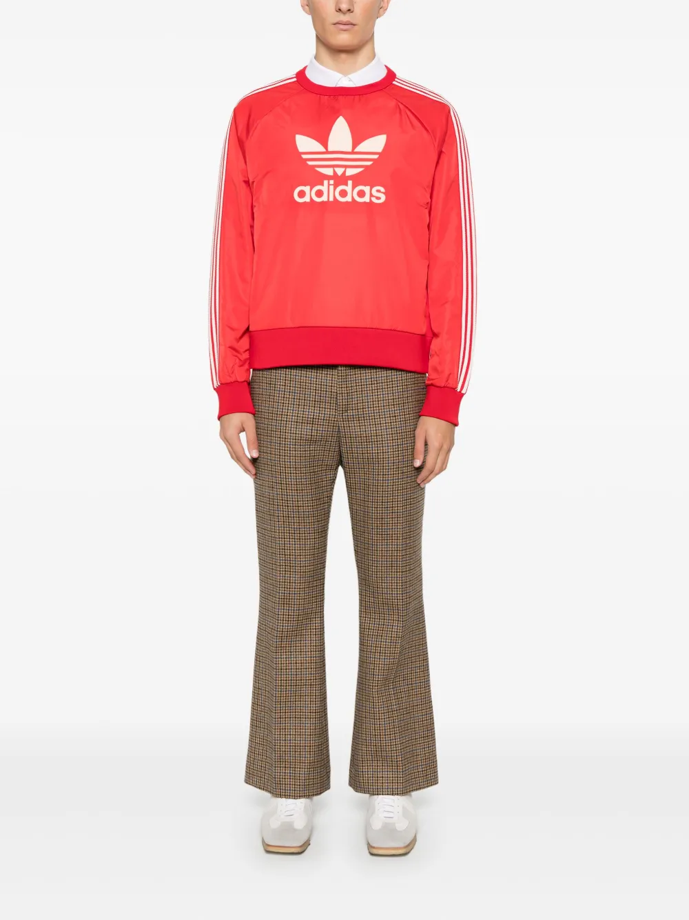 Толстовка с логотипом из коллаборации с Wales Bonner adidas, красный — фото 2
