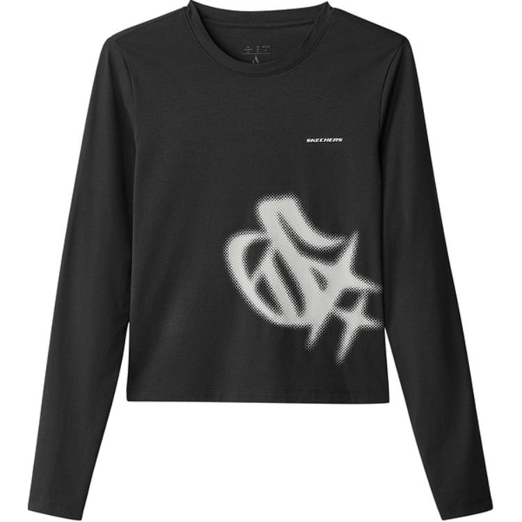 

Skechers Футболка женская угольно-черная Carbon Black, Черный, Skechers Футболка женская угольно-черная Carbon Black