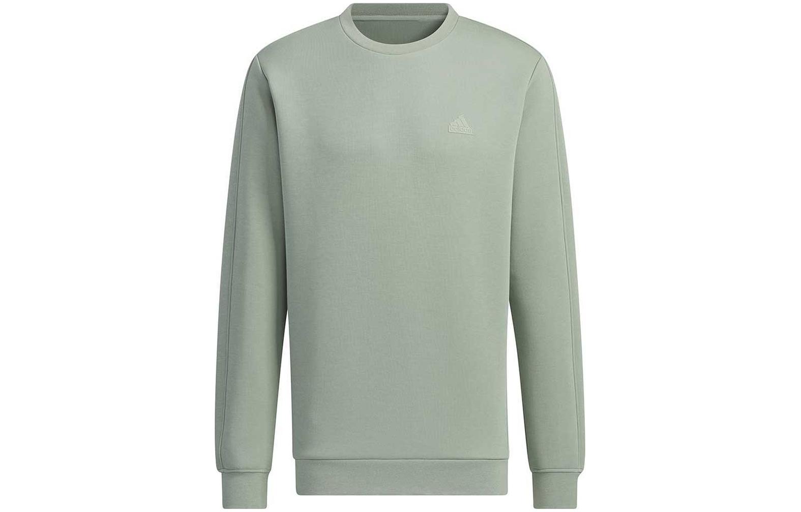 Свитер мужской светло-зелёный гороховый Adidas — фото 2
