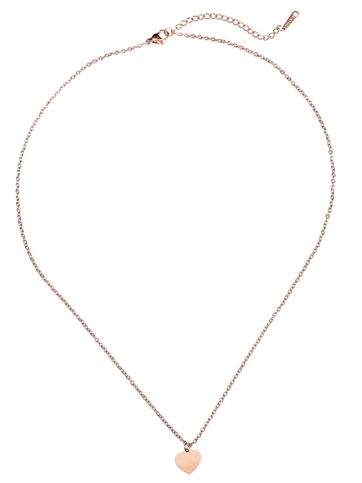 

Adeliás Женское колье с подвеской в виде сердца из нержавеющей стали в золотом исполнении