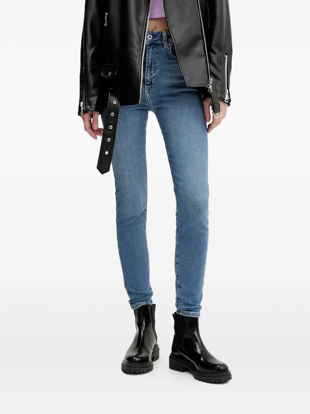 

Джинсы с высокой талией Karl Lagerfeld Jeans, синий