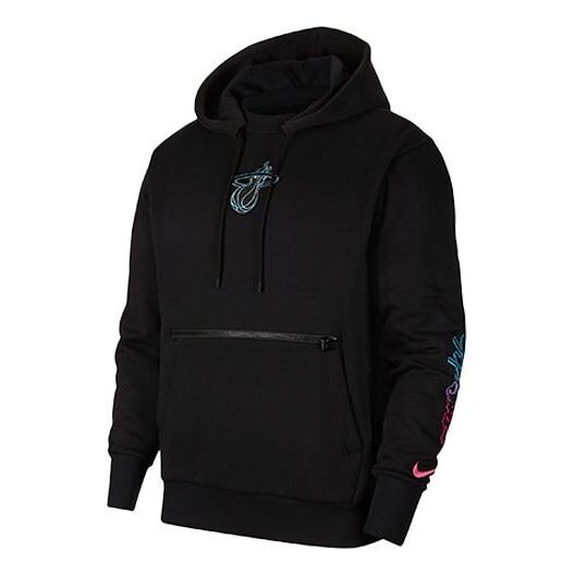 

Толстовка Nike Courtside Miami Heat Basketball Sports Printing Black, черный