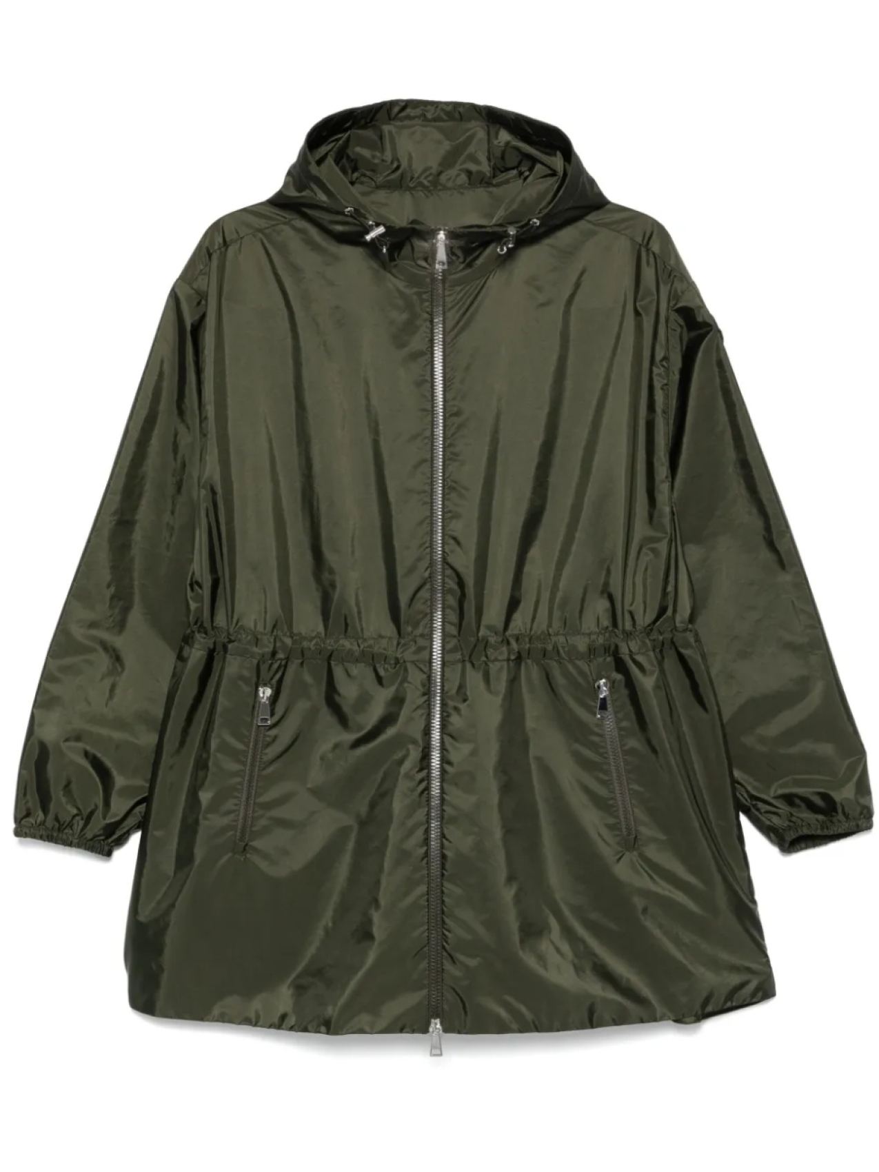 

Мокрое пальто Moncler, зеленый