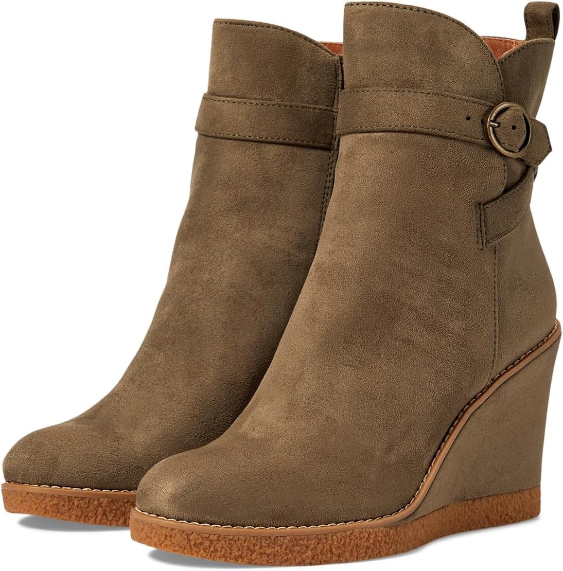 

Ботильоны Ina-Wedge ZODIAC, цвет Olive Green Microfiber