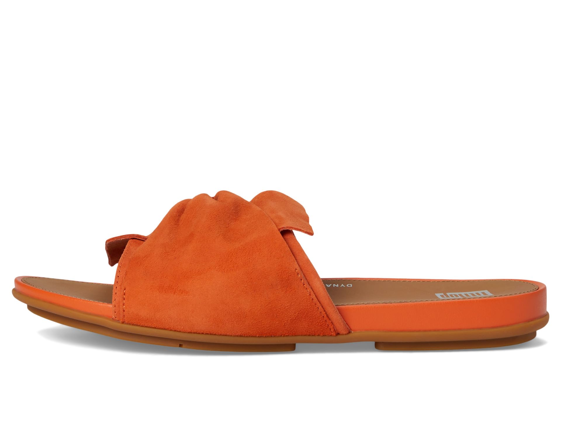 Сандалии FitFlop Gracie Soft-Twist Suede Slides, цвет Satsuma — фото 4