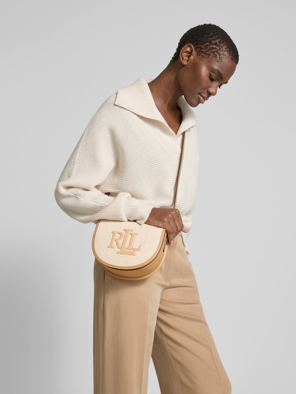 

Сумка с фактурным узором модель 'WITLEY' Lauren Ralph Lauren, песочный